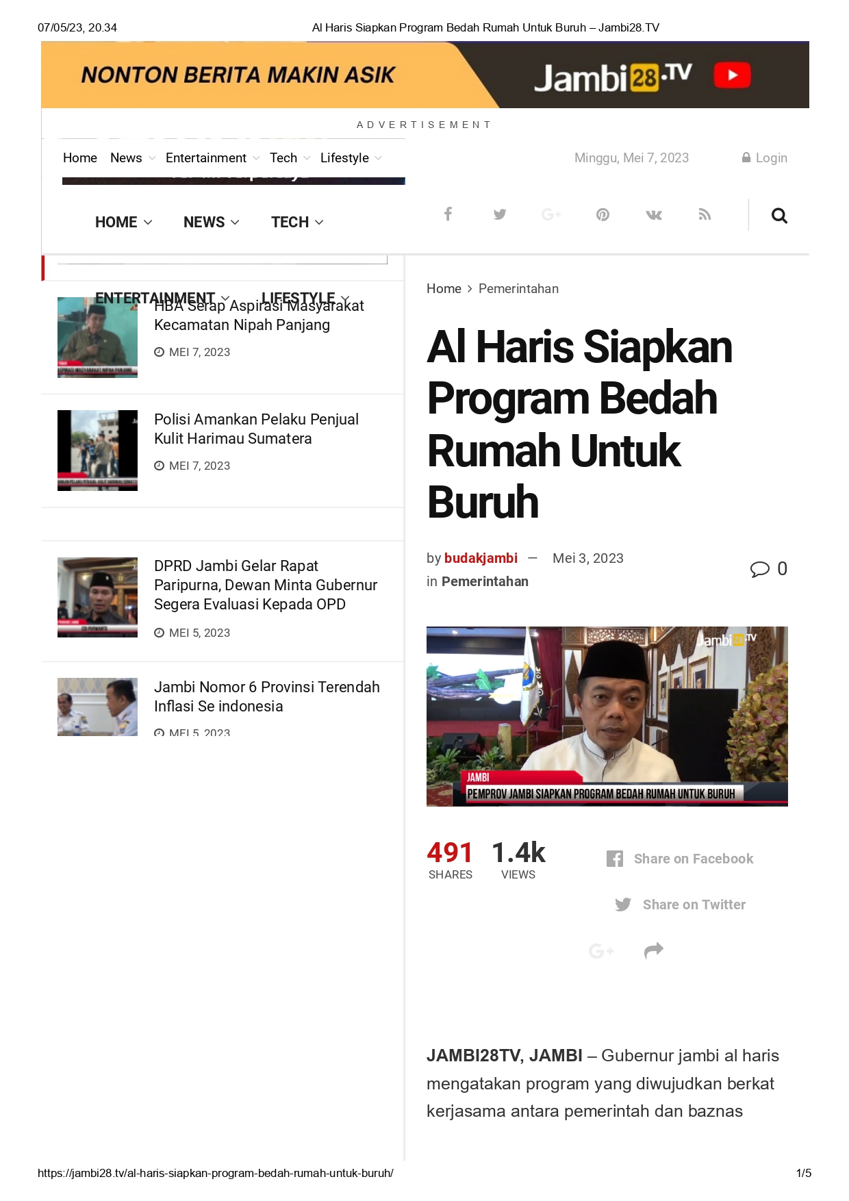 BERITA ADVERTORIAL JAMBI28 TV