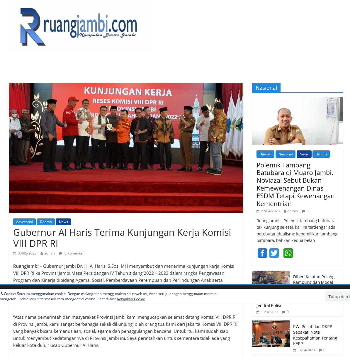 Berita Advetorial di Ruang Jambi