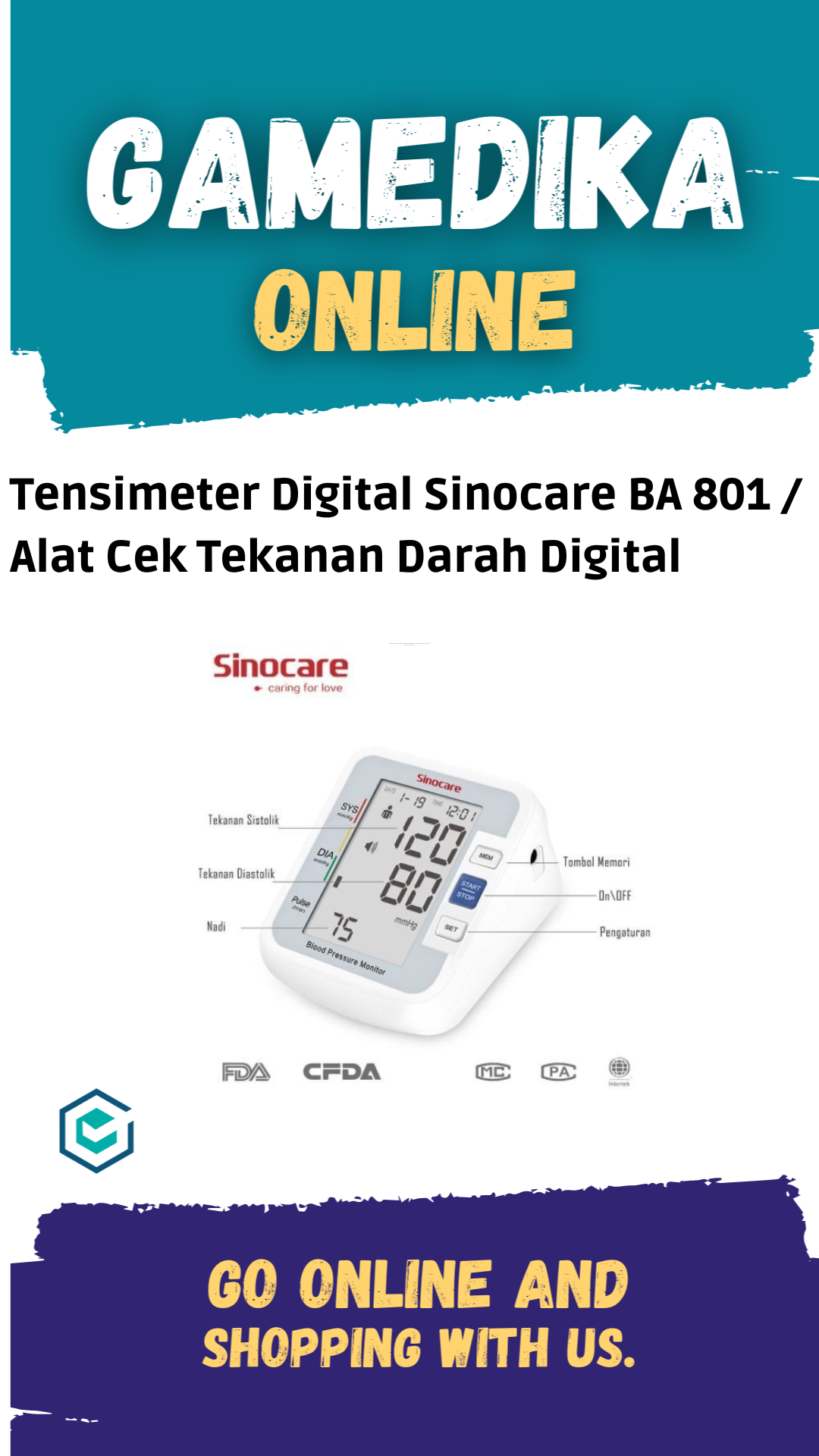 TENSIMETER SINOCARE BA 801