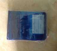 PLASTIK KLIP OBAT BIRU UKURAN 13 X 8,7 CM ( SEDANG )