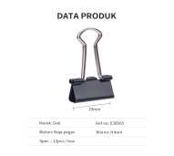 BINDER CLIP DELI 19MM