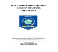 BUKU BIBLIOGRAFI INDUK DAERAH BANGKA BELITUNG