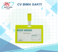 Bantex ID CARD Landscape + Clip LIME