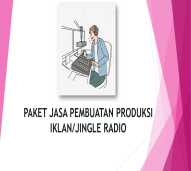 JASA PAKET PRODUKSI PEMBUATAN JINGLE/SPOT IKLAN RADIO