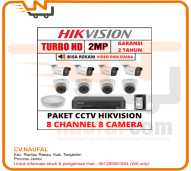 PAKET CCTV HIKVISION 2MP 8 CHANNEL 8 KAMERA